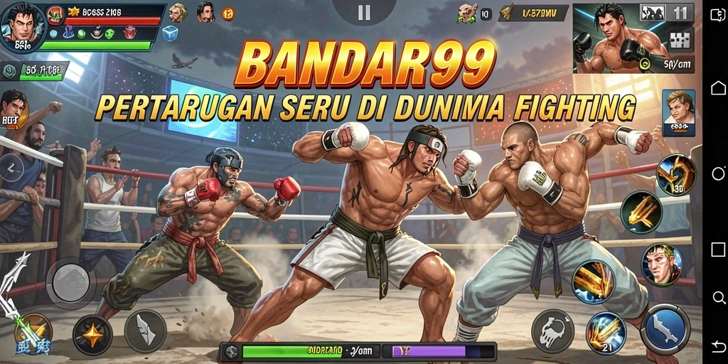 Tangkapan layar gameplay <strong>BANDAR99</strong> menampilkan aksi pertarungan epik yang mendebarkan.