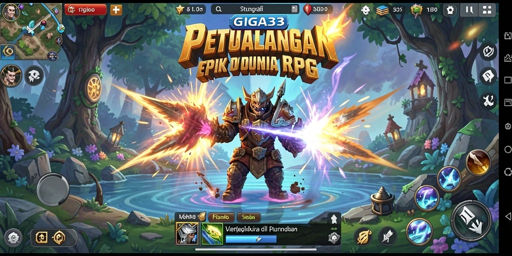 Tampilan grafik menawan dalam gameplay GIGA33.