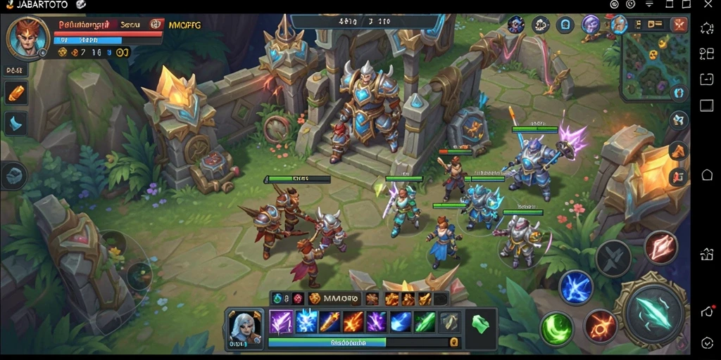 Tangkapan layar dari gameplay seru JABARTOTO yang menampilkan aksi pertarungan.