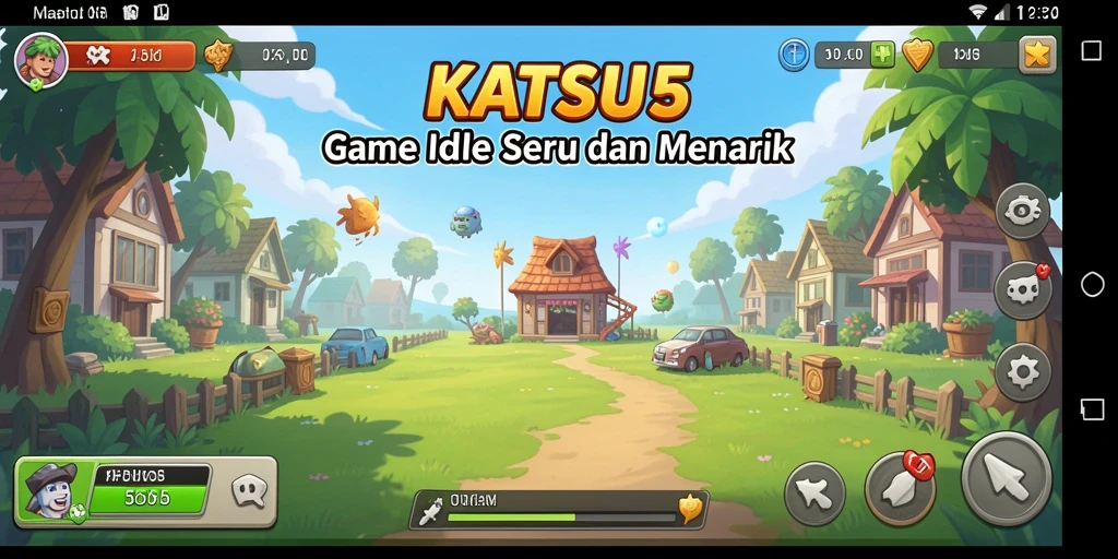 Tampilan gameplay KATSU5 yang menarik dan interaktif.