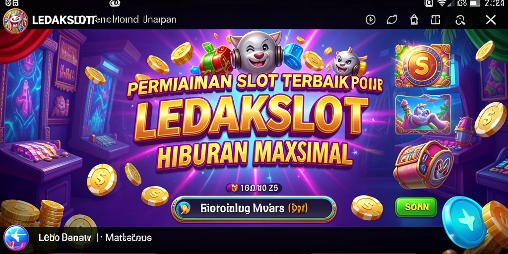 Tampilan gameplay Slot LEDAKSLOT dengan aksi seru.