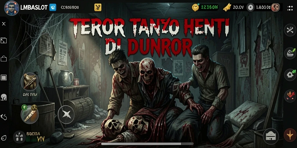 Gameplay LMBASLOT yang penuh ketegangan dan teror.