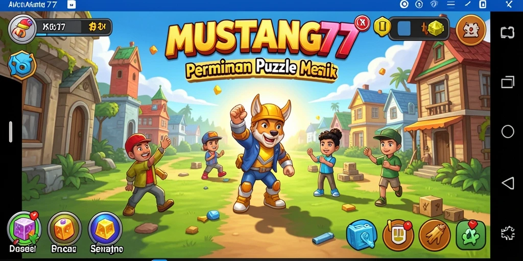 Tangkapan layar utama dari gameplay seru MUSTANG77.