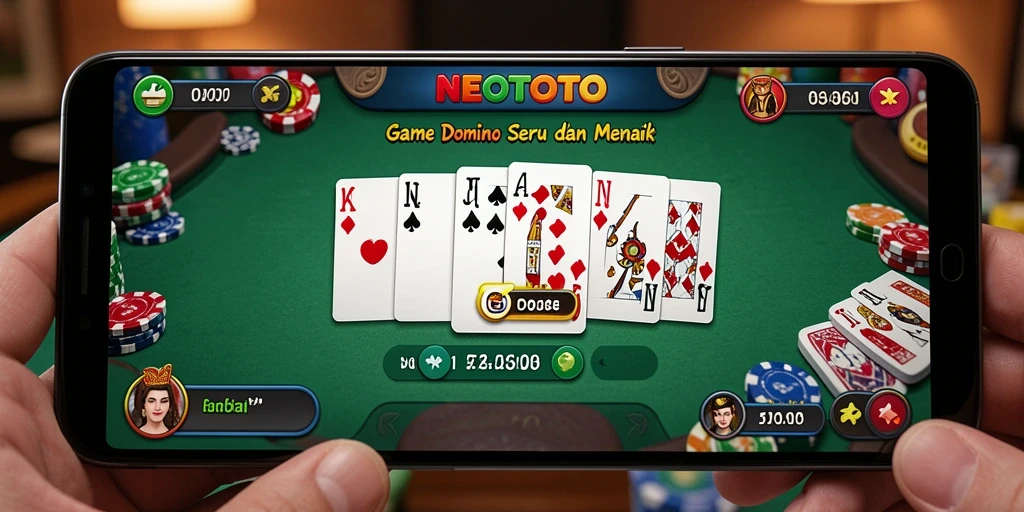 Gameplay seru NEOTOTO yang menampilkan permainan Domino.