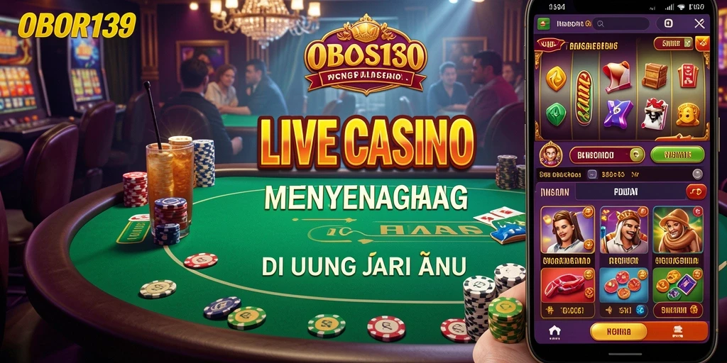 Tampilan gameplay Live Casino yang mendebarkan di OBOR138.