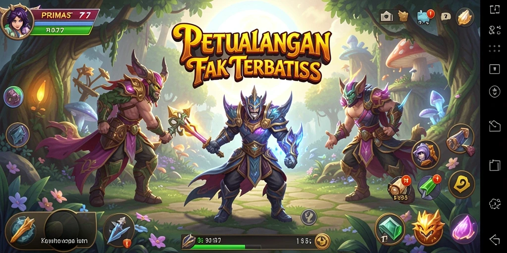 Tampilan gameplay seru dalam dunia RPG yang menakjubkan.