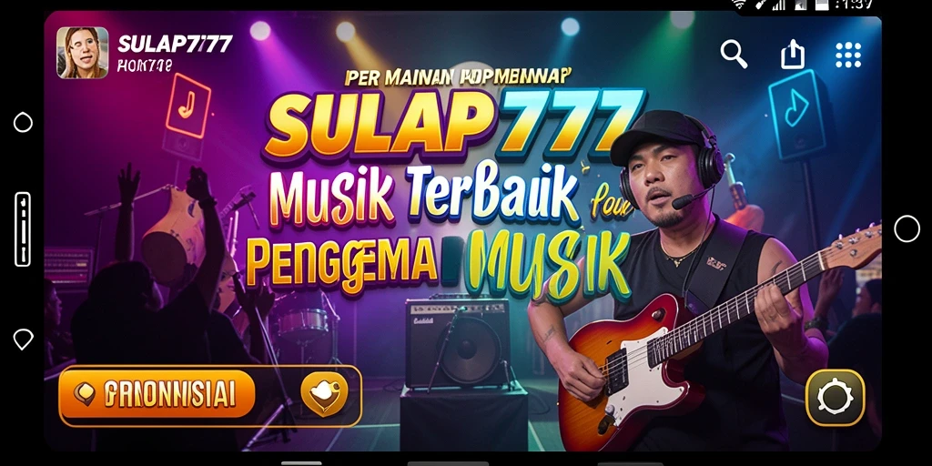 Tampilan screenshot SULAP777 menampilkan gameplay musik yang seru dan interaktif.