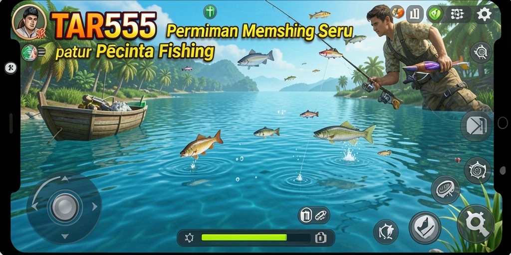 Tangkapan besar dan indah dalam game memancing TAR555.
