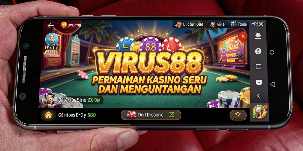 Screenshot menunjukkan gameplay menarik dari VIRUS88 di dunia Kasino.