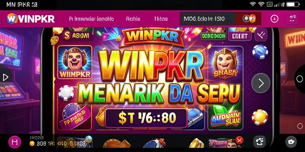 Tangkapan layar gameplay WINPKR menampilkan keseruan permainan slot.